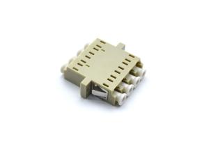China 4 Core LC Quad Adapter For TFFH , Free Samples Beige Fiber Optic Connectors wholesale