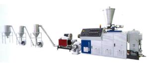 China High Capacity Plastic Pipe Production Line PVC Twin Screw Extruder Pelletizing Line wholesale