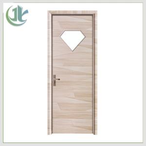 China Customized WPC Glass Door PVC Laminted Surface Finishing For Bathroom wholesale