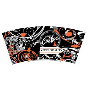 China Hot Ripple Paper Cup Fan Double PE Coated For Coffee wholesale
