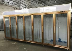 China Split Type Glass Display Showcase Vegetable / Dairy Island Combination wholesale
