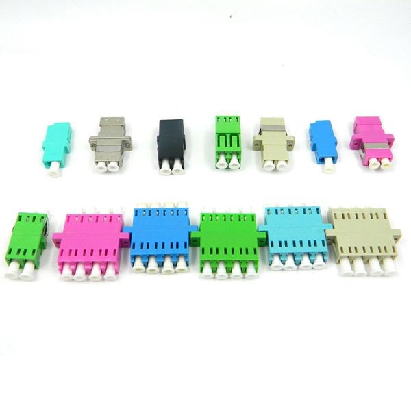 Om3 Aqua Flangeless MM LC Duplex Adapter With SC Foot Print