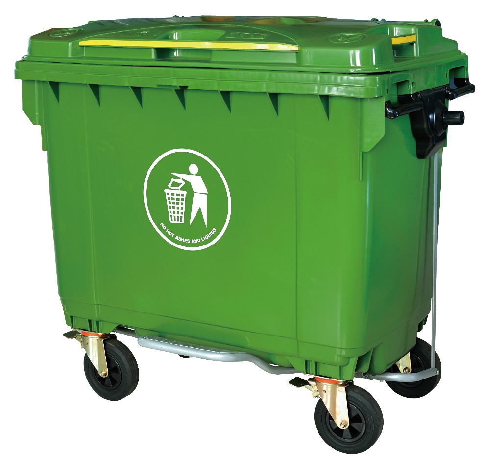 Good Quality Street garbage trash bin 660L for residential garden use trash can for the street