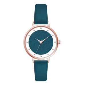 China Luxury Leather Strap Diamond Women Quartz Watches Water Resistant 3 ATM wholesale