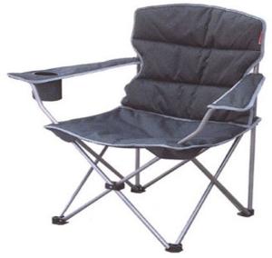 China Outdoor Padded Fold Up Camping Chairs With Steel Frame wholesale