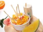 Disposable Moso Bamboo 9cm Fruit Skewer Sticks