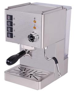 China 1450W Silver Household Coffee Machine 304 Stainless Steel Body Italy Pump CRM3007 wholesale