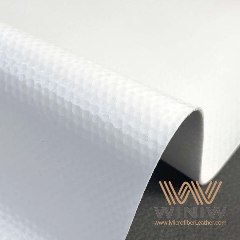 WINIW Scratch-Resistant White Synthetic Suede Leather For Football