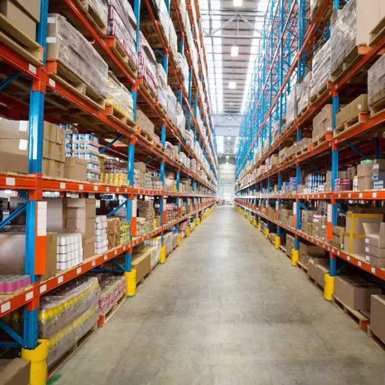 Anti - Rust Industrial Storage Rack Heavy Duty Storage System Single Deep Wide Aisle Selective Pallet Rack