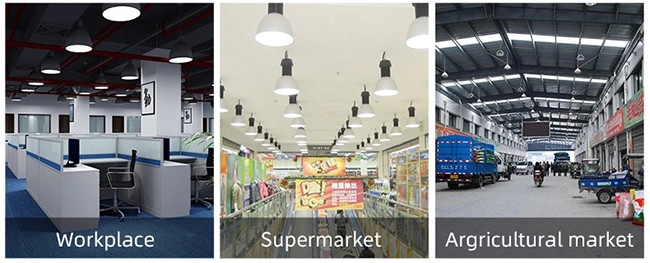 100W 150W 200W UFO LED Warehouse Light Low Glare UGR<19 With Microwave Control