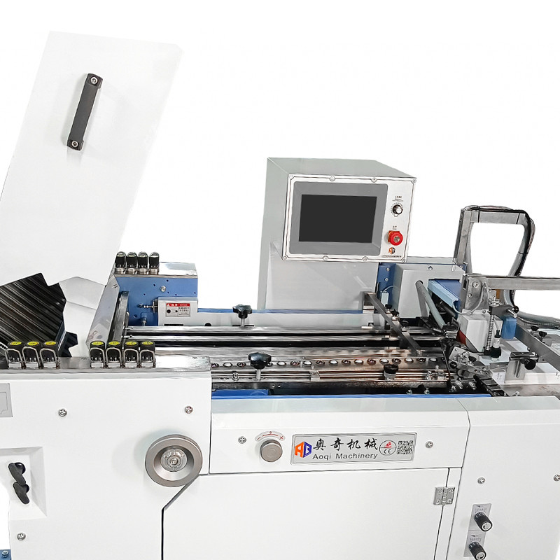 530mm Width Commercial Paper Folding Machine With PLC Controlled 220m / Min