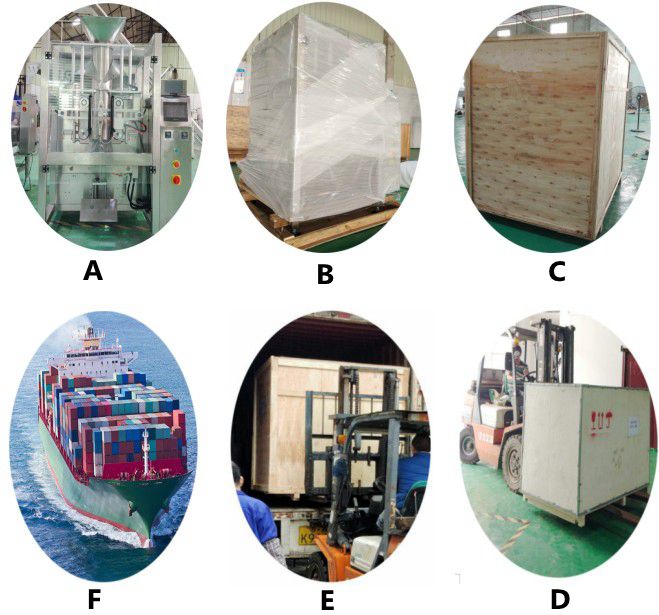 Vertical form fill seal bag packing machine with heat sealer