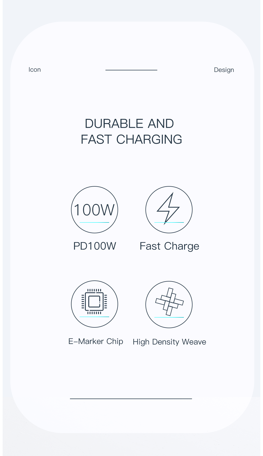 Essager 2022 Rousseau Fast Charging Type C To Type C Charging Cable 100W 60W