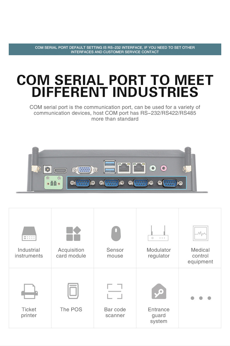 Mini Host Home Office Double String Fanless Media Pc panel