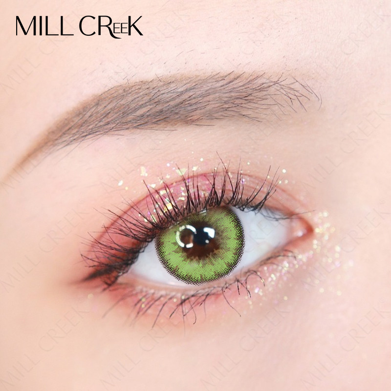 Daily Colored Prescription 14.5 Mm Contact Lenses Saint Laurent Green Pink Purple Brown