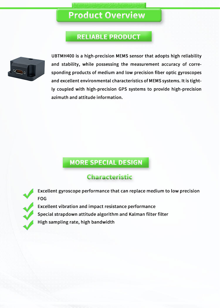 UNIVO UBTMH400Y FOG Gyro North Finder Fibre Optic Gyroscope Sensor for Navigation