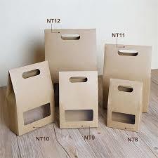 China UV Coating Greaseproof Paper Bags With Clear Window wholesale