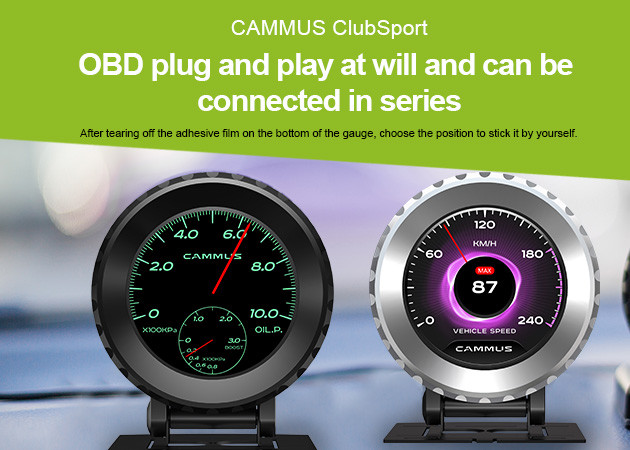 CAMMUS ClubSport 52mm Autometer Oil Temp Gauge Plug And Play