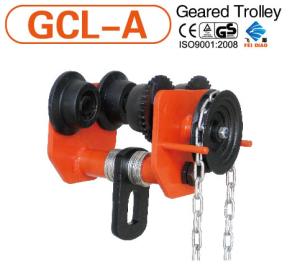 China HAND LIFTING GEARED TROLLEY 10TON wholesale