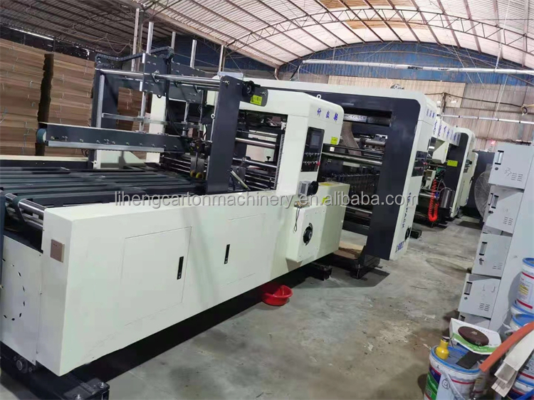Automatic High Speed Crash Lock Bottom Folder Gluer for Corrugated Carton Box Making