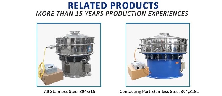 SUS304 / 316L Ultrasonic Vibrating Screen Machine For Abrasive Powder Siftering