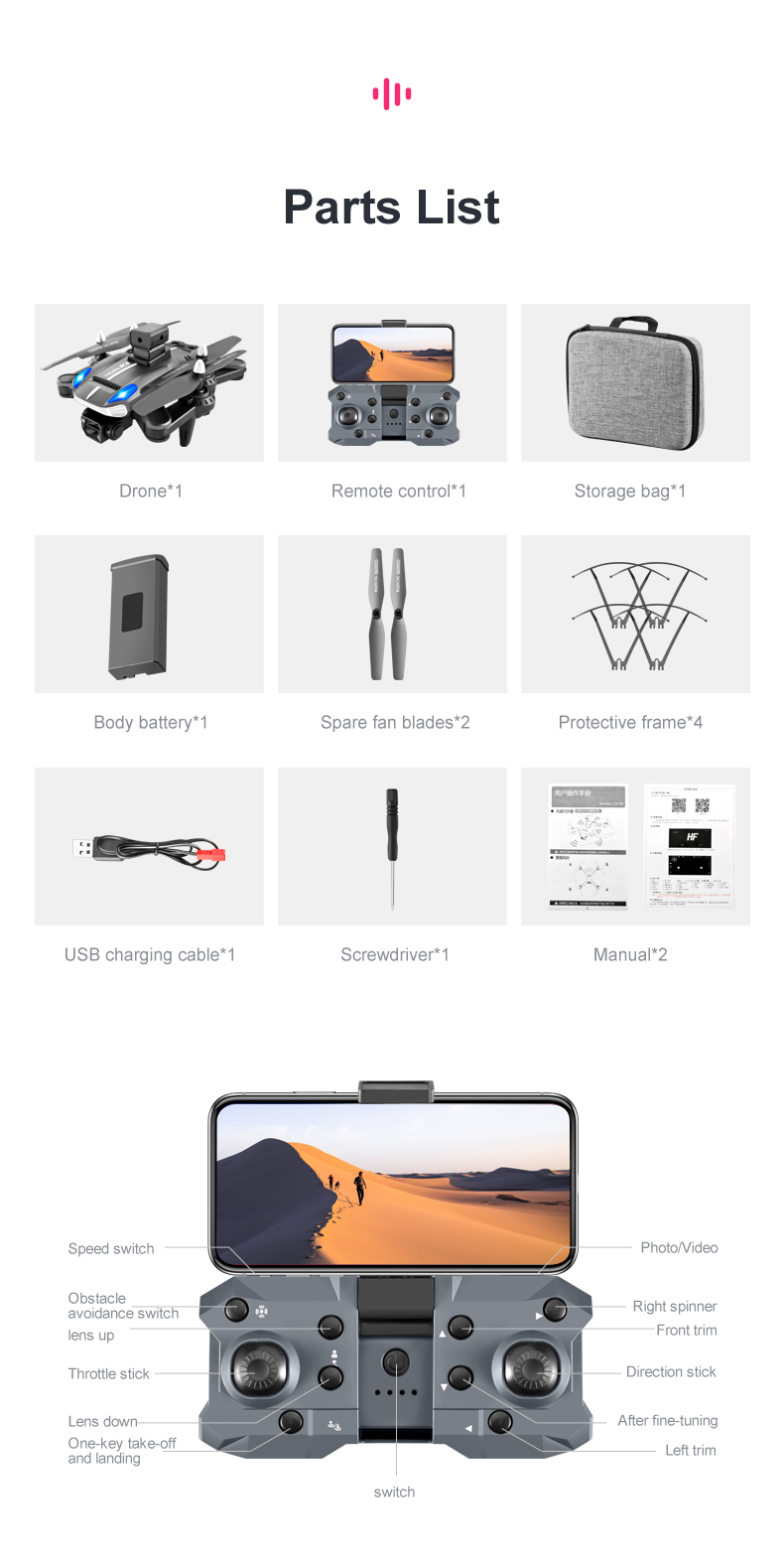 K8 Pro Drone Kit DIY with Camera 4K Ultra HD Camera Drones One Key Takeoff/Landing Private Mold Hot Hotsale