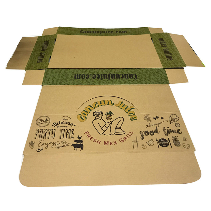 Corrugated Seed Paper Packaging Box Inserts For Ukulele Shipping By Air