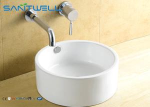 China Germany Counter Top Wash Basin / WC Sanitary Wares Bathroom Ceramic Wash Sink wholesale