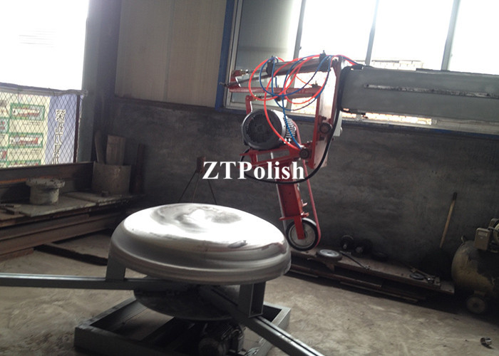 automatic stainless steel cylinder dish head polishing buffing machine