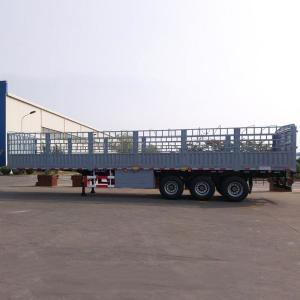 China 600mm High Sidewall Side Railed Tri-Axle Fence Semi Trailer wholesale