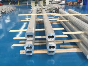 China 6063 T4 Thick Wall Aluminum Pipe Dual Tunnels High Corrosion Resistance wholesale