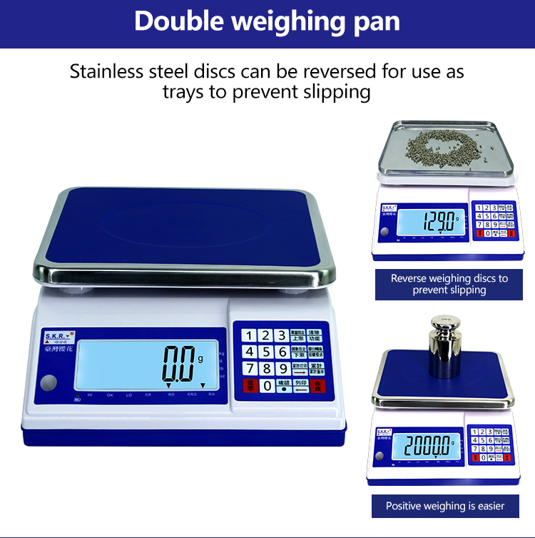 300 000 High Precision Multi-Equipment Industrial LCD Weighing Table Scale for Weighing