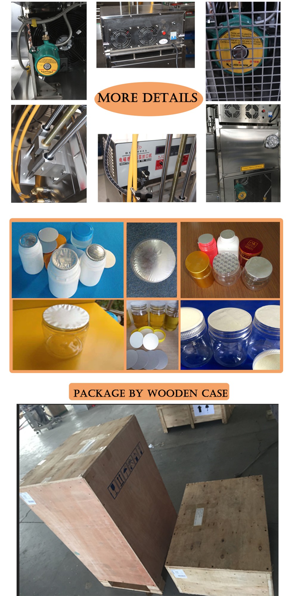 Pet Bottle Induction Aluminum Foil Sealing Machine Stable Performance