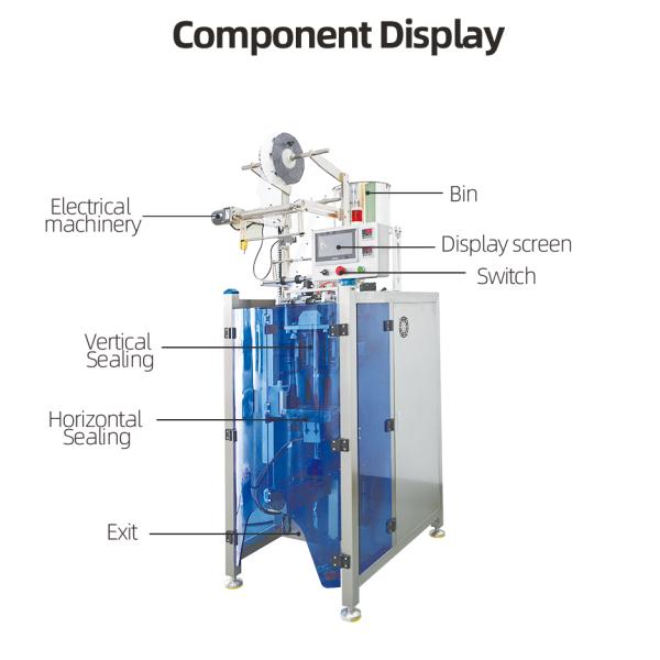 Vertical Honey Packing Machine Automatic Liquid Sachet Filling 2.8kw