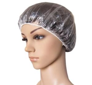 China ISO13485 No Smell PE Disposable Shower Cap For Hotel wholesale
