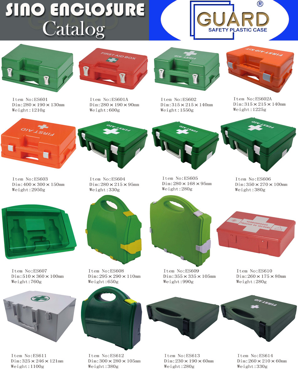 Waterproof ABS Plastic First Aid Kit For Home Office Factory And School