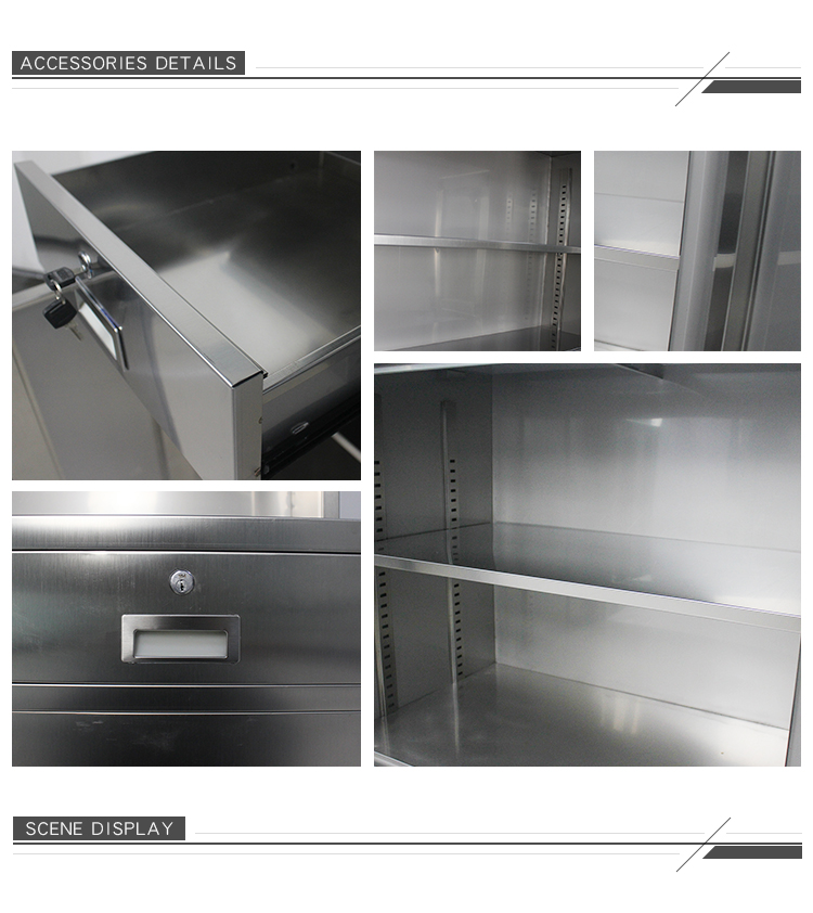 0.5-1.2mm Stainless Steel Kitchen Cabinets
