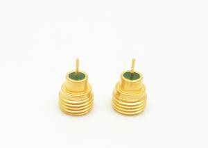 China Male Plug Straight Solder SMPM RF Connector Gold Plated Brass Material wholesale