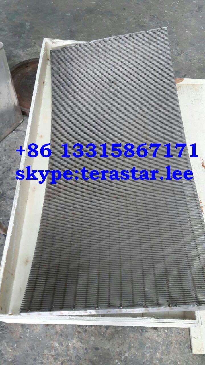 Dewatering screen panel or screen plate or sieve bend screen or acr screen plate