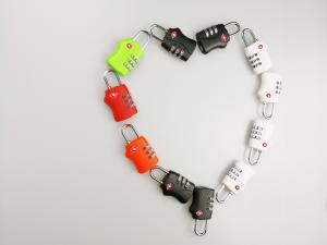 China Fashion TSA Combination Padlock Authorised PC 3 Digit Combination Lock wholesale