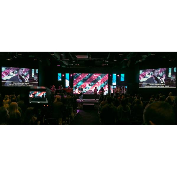 Highly Dynamic Indoor Rental LED Cabinet Display P2.9 With Seamless Protection