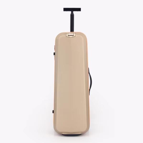 Professional Hard Shell Trolley Suitcases Luggage Silver Custom Zipper 2 Wheels Badminton Storage Bag Waterproof Uprights