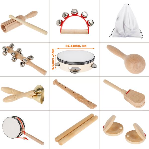 Percussion Wooden Musical Toys For Toddler Educational