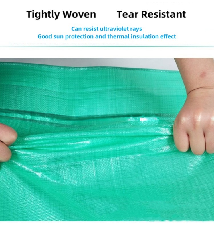 Green Dustproof Tent PE Tarpaulin With High Surface Hardness And Moisture Proof