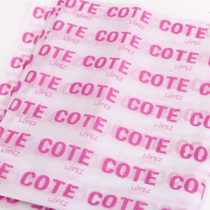 China Custom Logo Printing 17gsm Tissue Paper For Cosmetic Brand E-Commerce Packaging wholesale