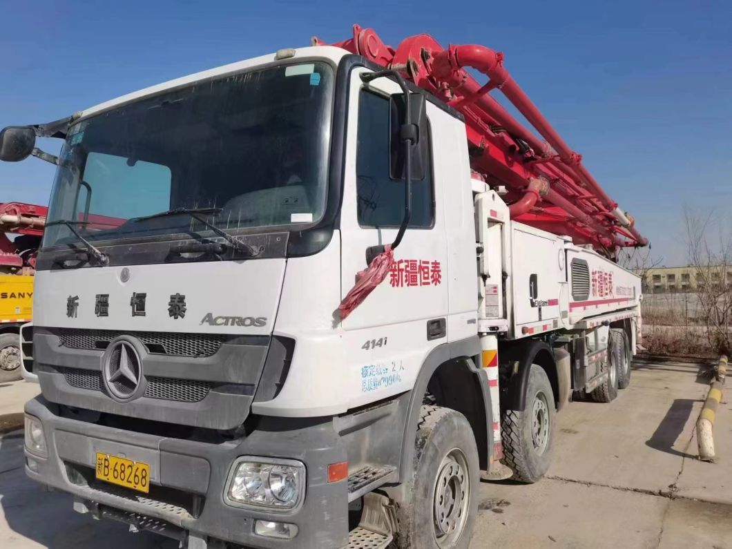 2012 Putzmeister 56m Benz Machinery Concrete Equipment Concrete Boom Beton Pump Machine Second Hand Truck Mounted Concrete Pump