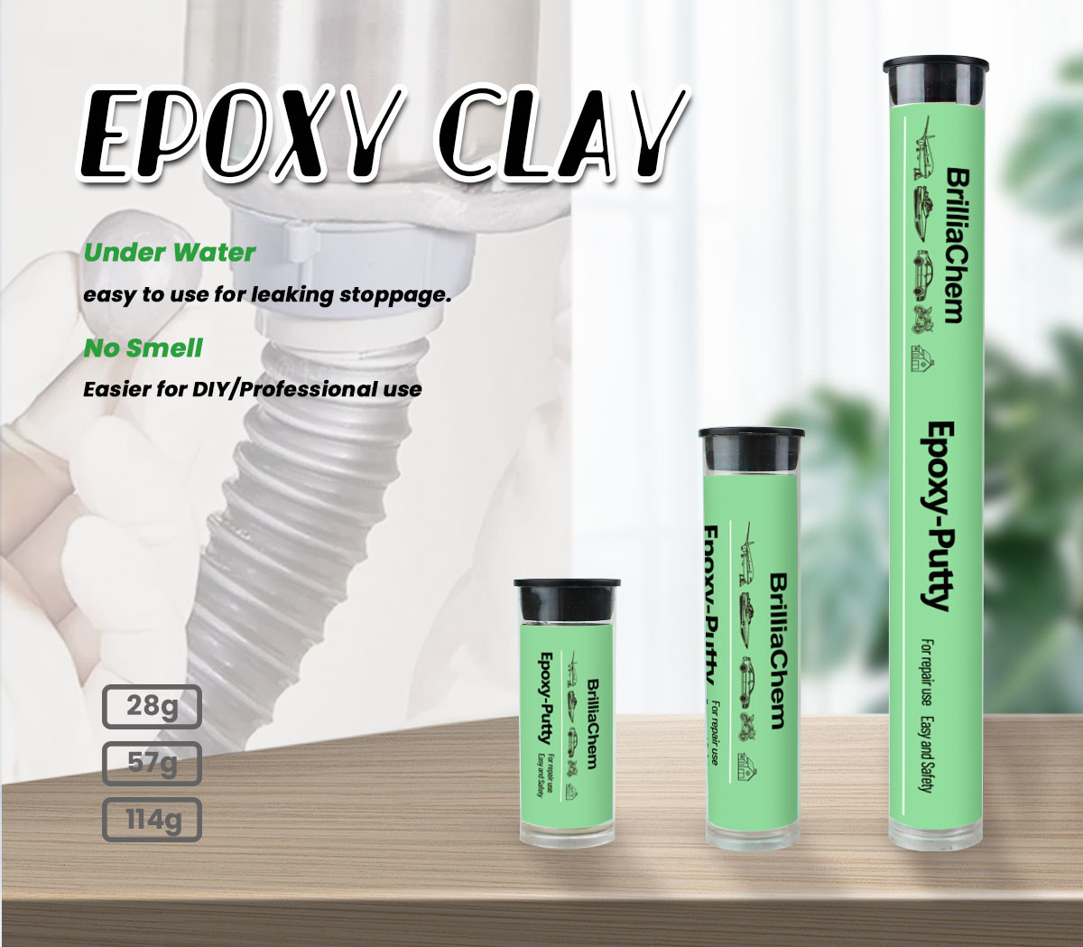 28g 114g Putty Stick For Wood Aluminium Repair Putty For Car Repairing