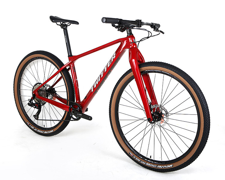 M6 GRAVEL Carbon Fiber MTB Bike Rigid Fork 12 Speed Thru Axle Disc for Men'S