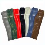 Vintage Sun Faded Washed Flare Sweatpants Men'S Anti-Pilling Cotton/Fleece Track