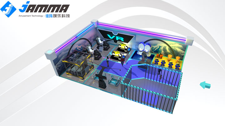 High Speed Processor Virtual Reality Theme Park Customized Color 42 Inch Screen Display